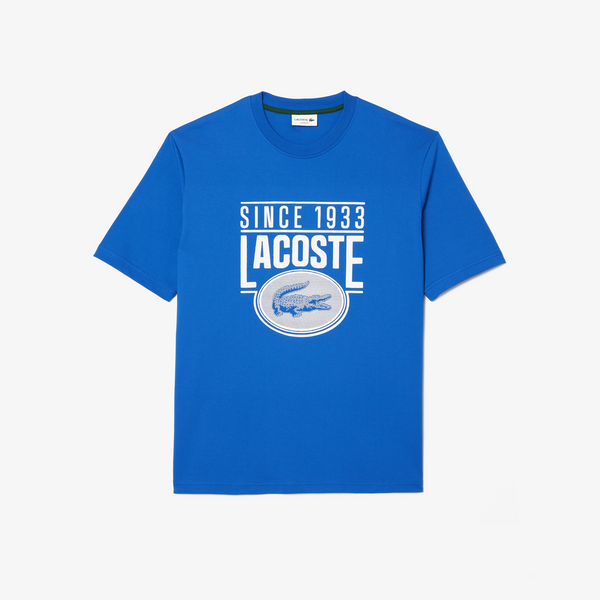 T-shirt Homme Lacoste LOOSE FIT COTON ÉPAIS IMPRIMÉ

- Bleu
