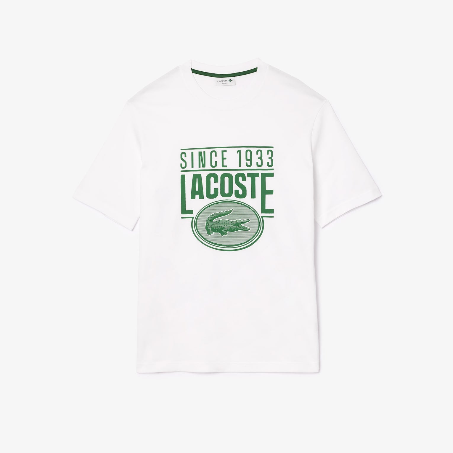 T-shirt Homme Lacoste LOOSE FIT COTON ÉPAIS IMPRIMÉ
- Blanc