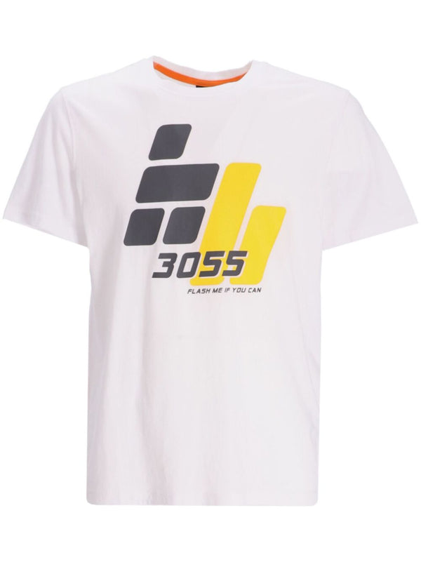 T-shirt col rond hugo boss blanc