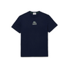 T-SHIRT UNISEXE LACOSTE REGULAR FIT À IMPRIMÉ BLEU MARINE