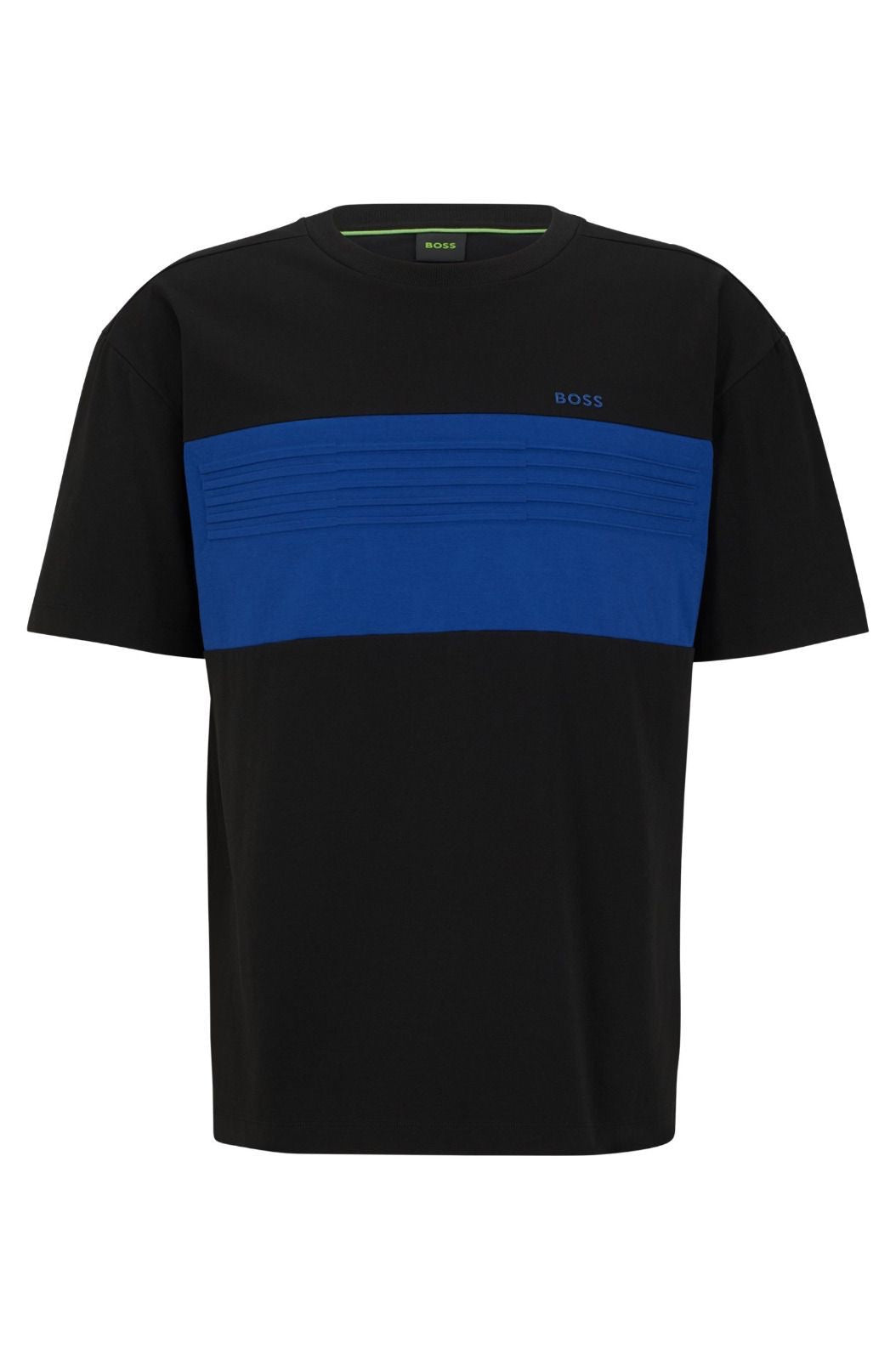 T-SHIRT TEE 5 BOSS EN COTON POLYESTER NOIR