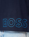 T-SHIRT BOSS EN COTON STRETCH À LOGO ARTISTIQUE CONTRASTANT