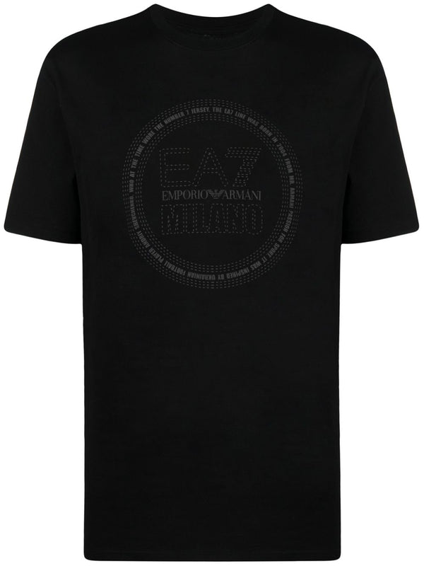 T-shirt col rond EA7 noir