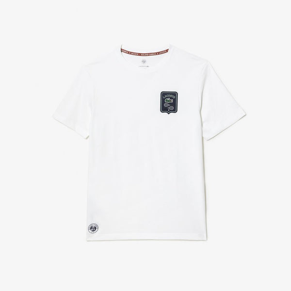 T-shirt Homme Lacoste pour Roland-Garros - Blanc