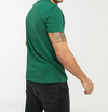 T-shirt Lacoste col rond en jersey de coton pima uni vert