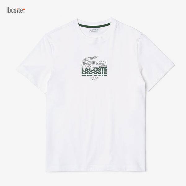 T-shirt Lacoste col rond en jersey de coton pima graphique 1927